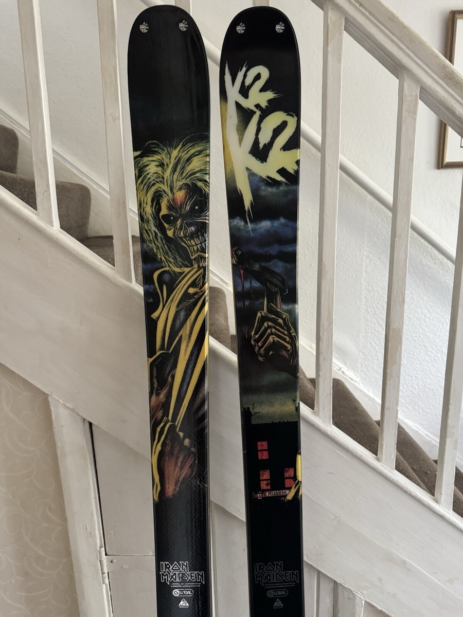 iron maiden k2 skis K2 Rival Limited Edition Iron Maiden Skis 169cm Super Rare