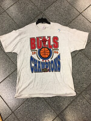 1996 NBA BULLS チャンピオン Tシャツ XL Vintage Miro Chicago Bulls 1996 NBA Champions T-Shirt Size