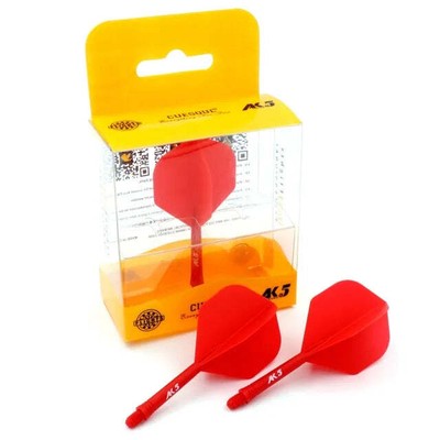 CUESOUL ROST AK5 Integrated Dart Shaft & Flight - Standard Shape - Medium - Red