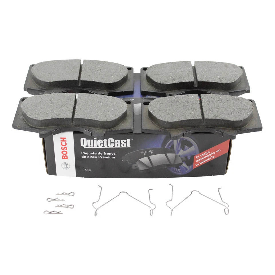 Pastillas de freno de disco delanteras Bosch QuietCast para Lexus GX460 GX470 Toyota Tacoma Tundra Foto 3 de 4