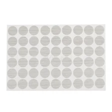 Plastic Self-adhesive Screw Covers Caps Stickers Light Gray 21mm Dia 54 in 1