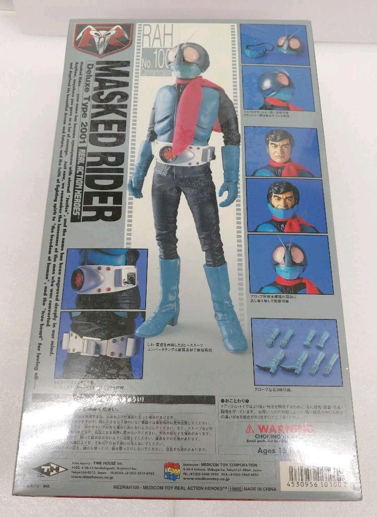 特撮 MASKED RIDER Deluxe Type 2001 RAH No.100 Figure RAH Kamen Rider Old No. 1 [2001 Deluxe type] 