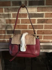 Chloe Carmin In Gazelle Hair, Leather, Lined With Lambskin