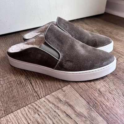 Vince Suede Shearling Lined Slip-On Shoes Vince Women main image 3
