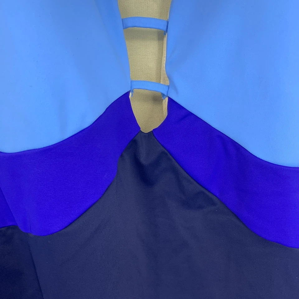 Trajes de baño para todos Plus talla 20 azul bloque de color cuello en V traje de baño de una pieza 66-1544-7 Foto 2 de 4