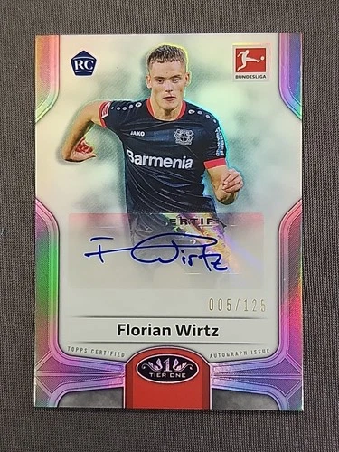 2021 Topps Tier One Bundesliga RC Autograph Florian Wirtz 005/125