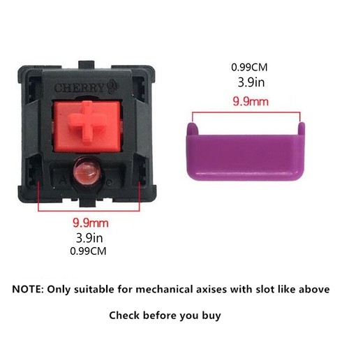 112 Pcs DIY LED Cover Assorted for 104 Mechanical Keyboard - 9.9mm Limited Use C - Afbeelding 7 van 8