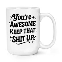 Gift Base 15Oz GroßE Kaffeetasse Weiß Keramik Becher Funny Joke Spruch Mum