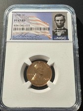 1958 Lincoln Wheat Cent - Ngc Pf67 Rd - Stunning Proof In Special Lincoln Label 1958 Lincoln Wheat Cent - Ngc Pf67 Rd - Stunning Proof In Special Lincoln Label