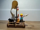 Vintage Pirate Playmobil Raft Set - #3793 - Man Parrot Dog - Complete Set