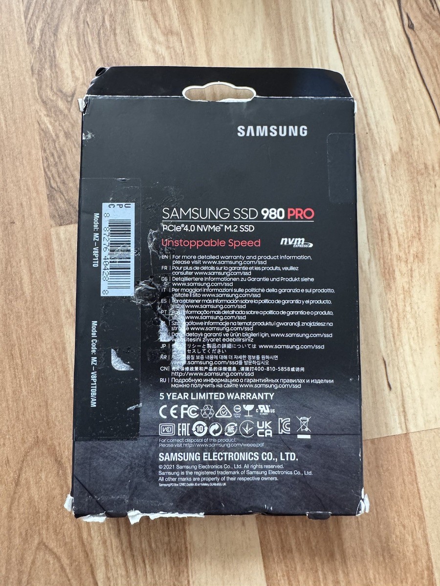 内蔵型SSD Samsung 980 PRO 1TB M.2 SSD MZ-V8P1T0 Amazon.com: Samsung 980 PRO 1TB PCIe 4.0 NVME M.2 SSD (MZ