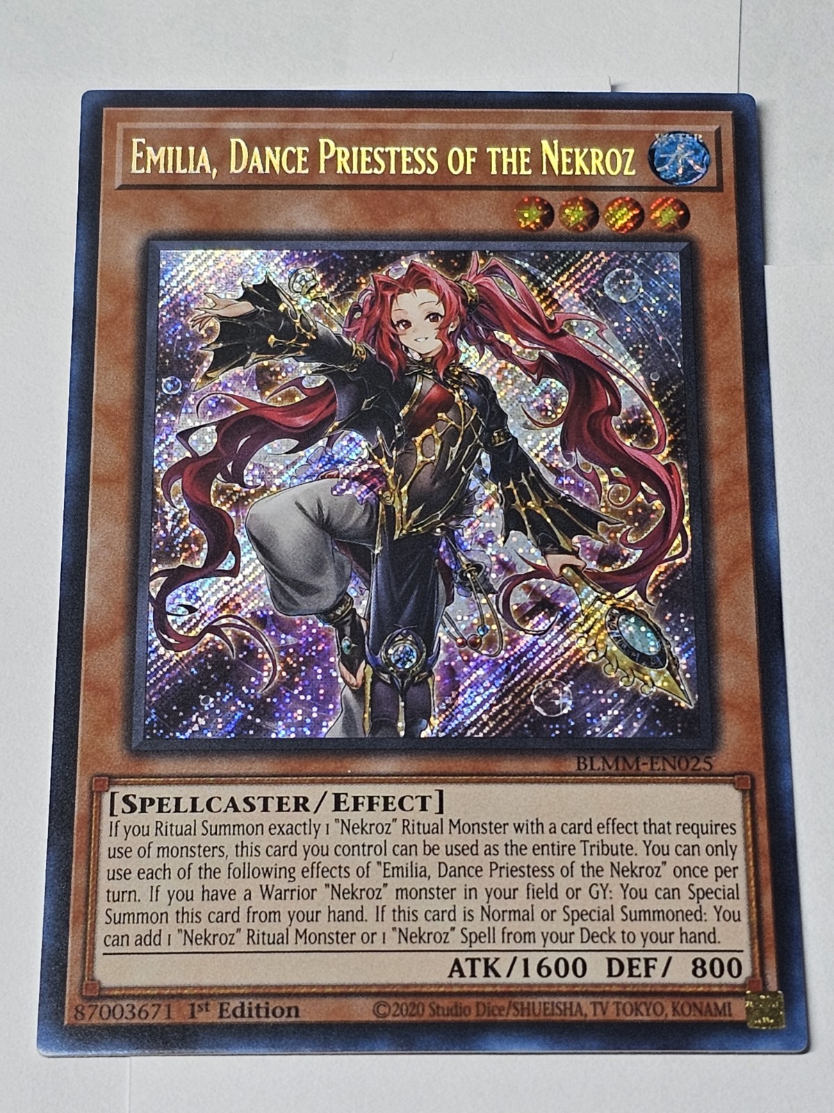 Emilia, Dance Priestess of the Nekroz | NM | SCR | BLMM-EN025 | Yu-Gi-Oh!