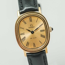 Vintage 1978 N MINT OMEGA De Ville Cal.625 Hand Winding Gold Roman 23mm Womens