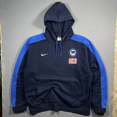 Nike Hertha Berlin Hoodie Vintage Herren Navy Blau Fußball XL 