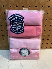 NEW Vintage Gerber Prefolded Cloth Diapers 4-Pack 100 Cotton NOS Pink Green