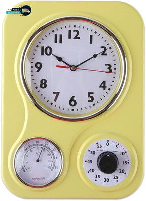 9.5 Inch X 12.5 Inch   Retro Kitchen Wall Clock Vintage Wall Clock