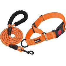 Martingale Dog Collar with Quick Release Buckle Reflective Dog Training Colla...