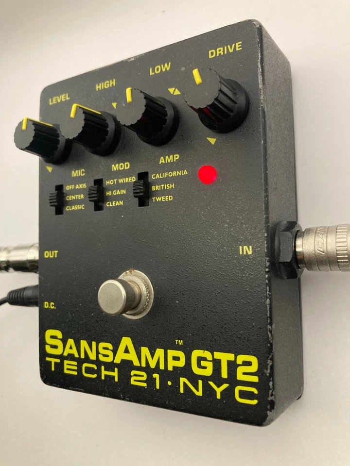 TECH21 SansAmp GT2  Amp Modeler Distortion Guitar effect pedal from japan - Image 3 of 4