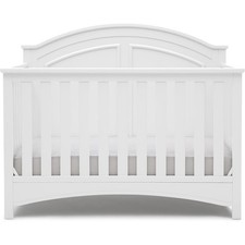 Perry 6-in-1 Convertible Crib Greenguard Bianca White Toddler Bed Daybed