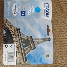 Image of Genuine Epson T7022 XL Cyan Ink Cartridge - New and Sealed