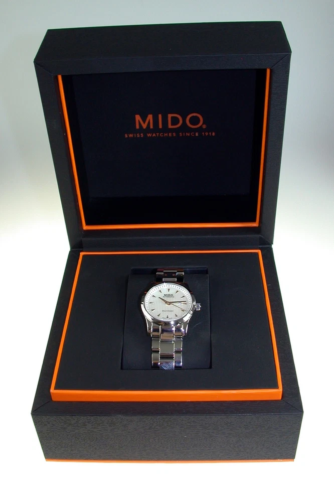 MIDO Multifort Automatic 31 mm Damenuhr Perlmut-Zifferblatt M005.007.11.101.00 - Bild 4 von 4