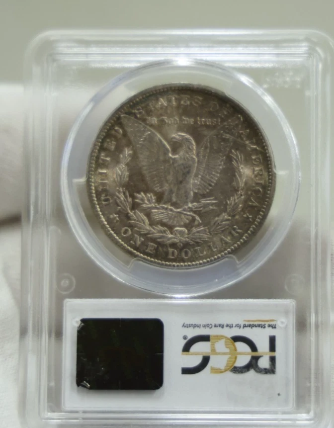 1899 O US Morgan Silver Dollar $1 PCGS MS65 Nice Toning - Image 2 of 2