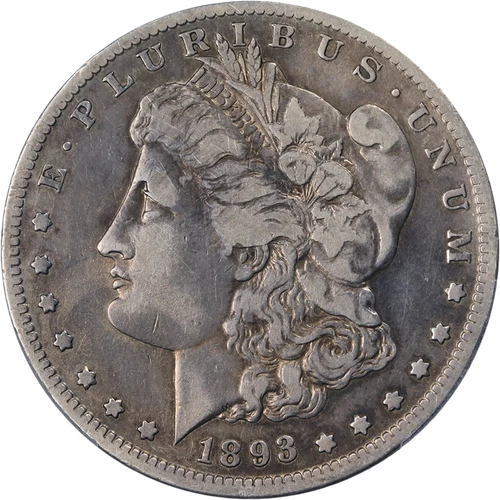 1893-S Morgan Silver Dollar PCGS Fine Details Key Date Nice Eye Appeal