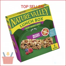 Nature Valley Peanut-Free Chewy Granola Bars, Mixed Berry, Made in a Peanut Free