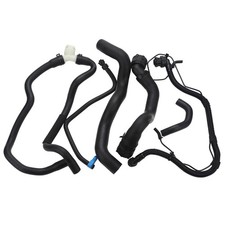 6 Pcs Engine Radiator Coolant  Heater Hose Set With PCV Pipe  Inlet Black