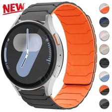 Magnetic Silicone Strap Band For Samsung Galaxy Watch 3/4/5/6/7/FE 44/40/45/46mm