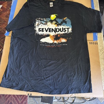Sevendust Live From Your Living Room T-Shirt XL 2021 Concert Tour NOS