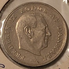Denmark 1963 C S Krone Coin