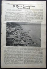 IL BUON CONSIGLIERE 8/10/1905 terremoto  Calabria - Pizzo C -