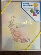 Vintage Baby’s Biography Book By Nursery Needs - Sanitoy 1986 New