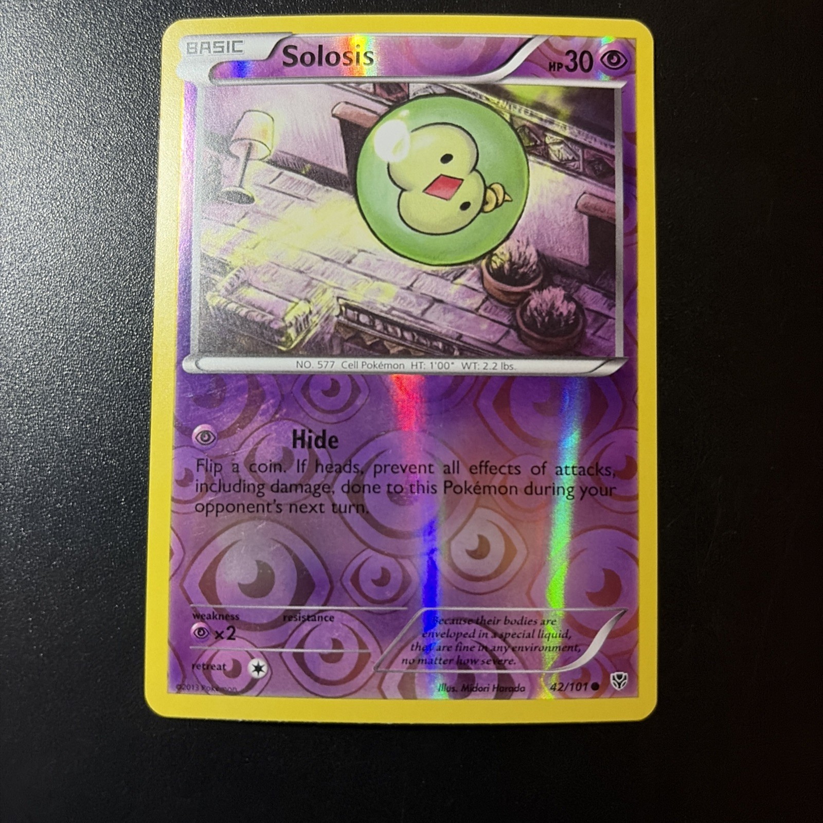 Solosis - 2013 Pokémon Plasma Blast Reverse Holo #42/101 LP
