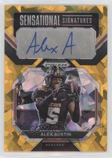 2023 Prizm Draft Picks Sensational Signatures Gold Ice Alex Austin Auto 0ud4