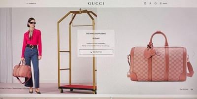 Gucci Monogram Azalea Calfskin Duffle Bag Style  739581