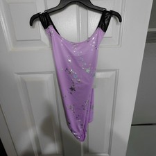 Justice Girls Purple Celestial Dance Leotard Sleeveless Size XL 16/18