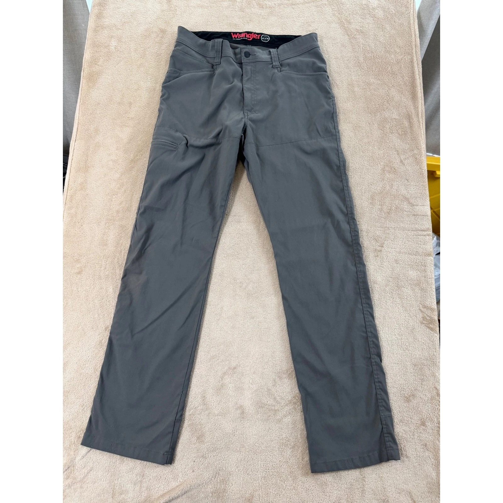 Wrangler ATG All Terrain Gear Mens 34x32 Gray Synthetic Utility Hiking Pants