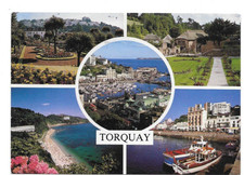 Torquay: 5 mini views:  Harbour: Parks & Gardens:  shingle/rock &  cliffs .