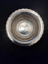 International Silver Company Scalloped Ribbed Silverplate Bon Bon Bowl