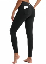 Fleece Lined Leggings Women Snow Pants Water-Resistant Insulated Winter Leggi...