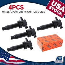 4x High Performance Ignition Coil 27301-2B010 UF636 For KIA Soul Hyundai Accent