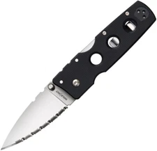 Cold Steel Hold Out Lockback Black G10 Folding CPM-S35VN Serrated Knife 