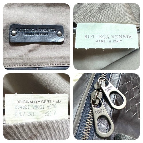 Authentic runway Bottega Veneta 2WAY Intrecciato ammonite leather Boston Bag - 第 2/21 張圖片