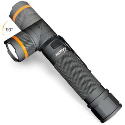 NICRON B70 XP-HI V2 LED 800LM Magnet 90 Rechargeable Twist Flashlight 18650