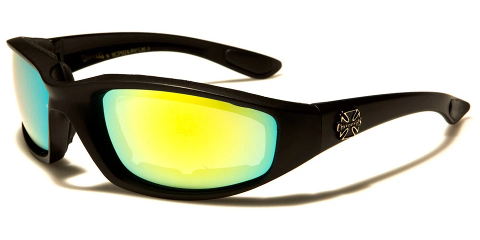 CHOPPERS Motorradbrille Sonnenbrille Anti Fog West Coast Bikerbrille gepolstert  - Bild 1 von 1