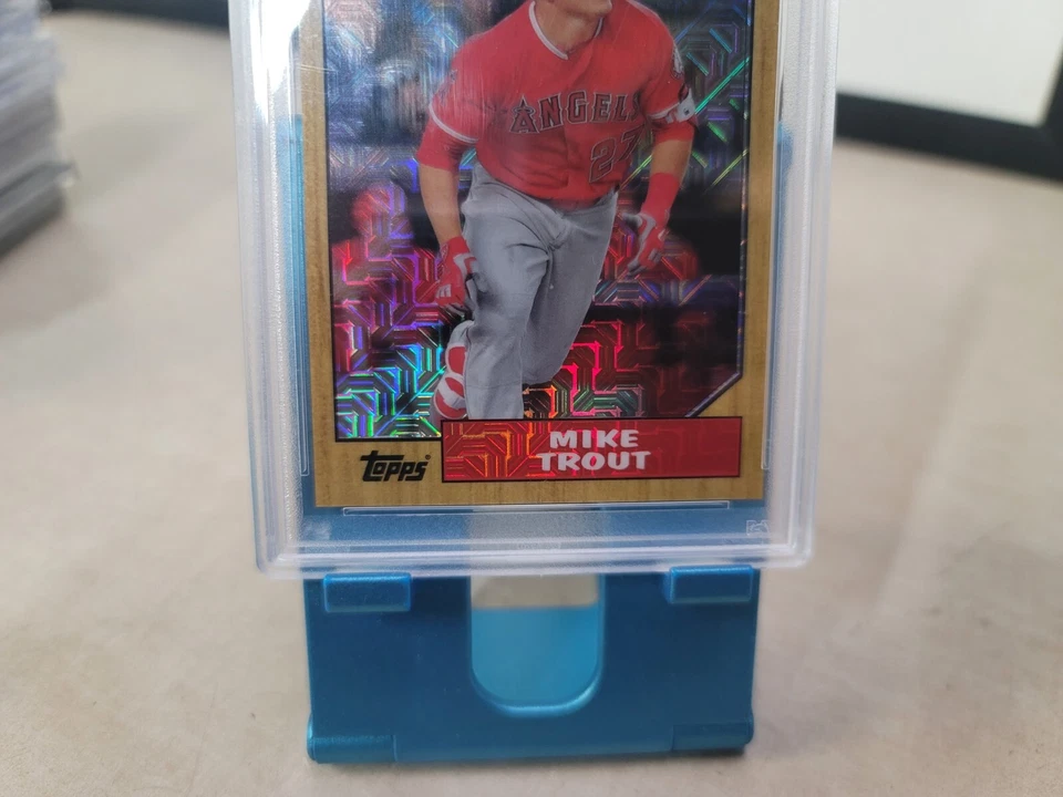 2017 Mike Trout PSA 10 Topps Silver Pack Promo Refractor T6790 - Image 3 of 4