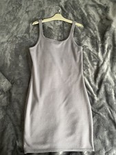 plain grey bodycon dress