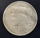 PEACE UNITED STATES 1934-D SILVER DOLLAR - LG112